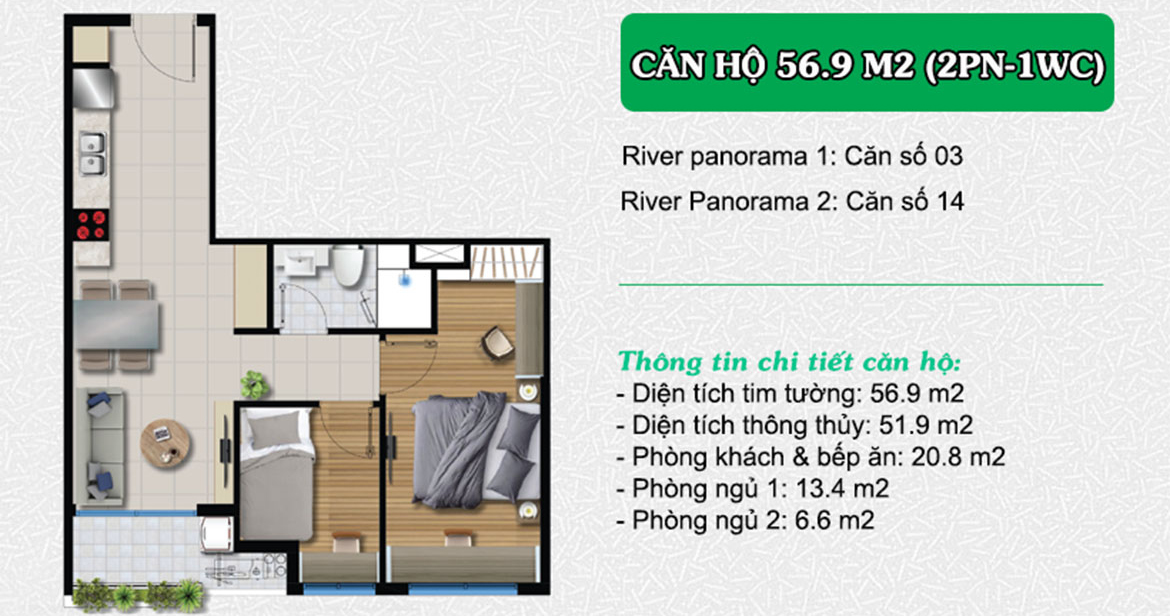 Thiết kế dự án căn hộ chung cư River Panorama Quận 7 chủ đầu tư An Gia