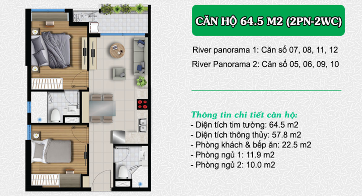 Thiết kế dự án căn hộ chung cư River Panorama Quận 7 chủ đầu tư An Gia