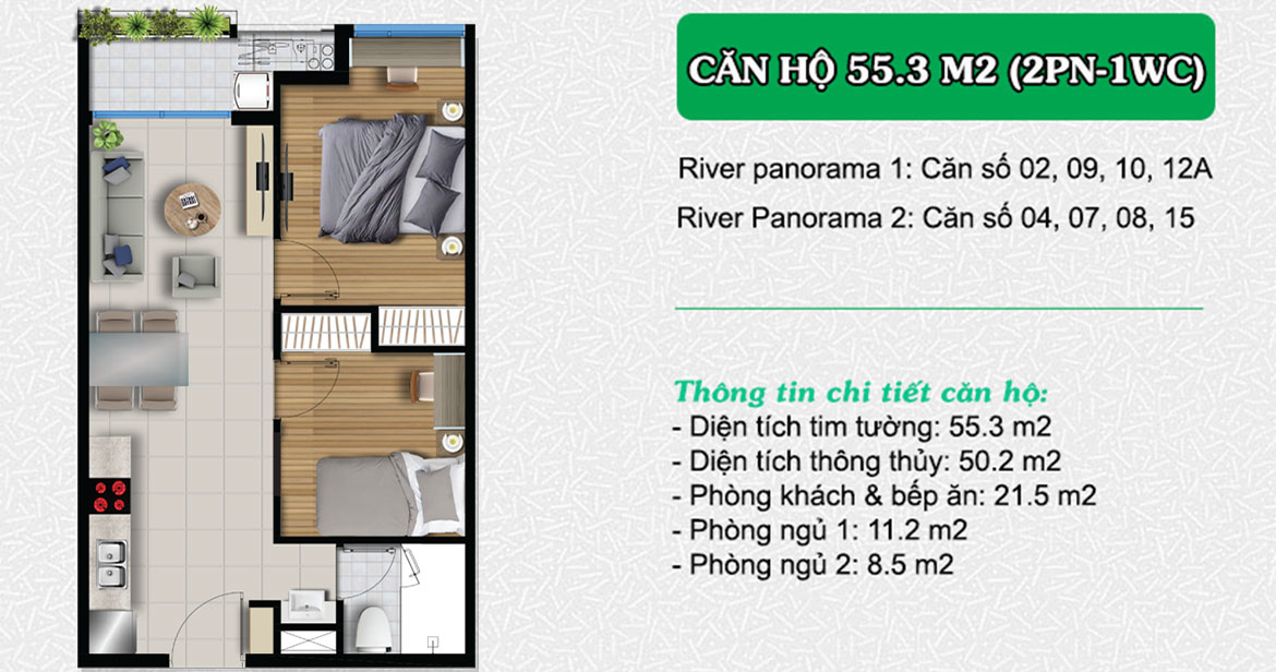 Thiết kế dự án căn hộ chung cư River Panorama Quận 7 chủ đầu tư An Gia