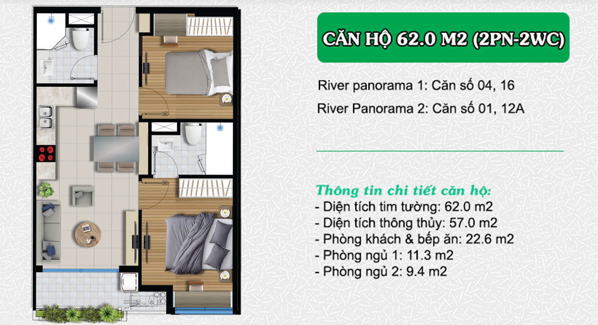 Thiết kế dự án căn hộ chung cư River Panorama Quận 7 chủ đầu tư An Gia