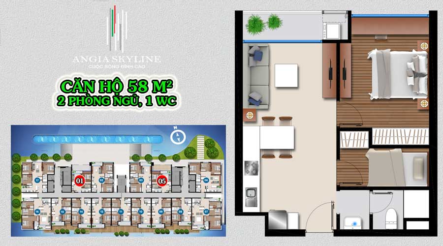 Thiết kế dự án căn hộ chung cư Skyline Quận 7 chủ đầu tư An Gia