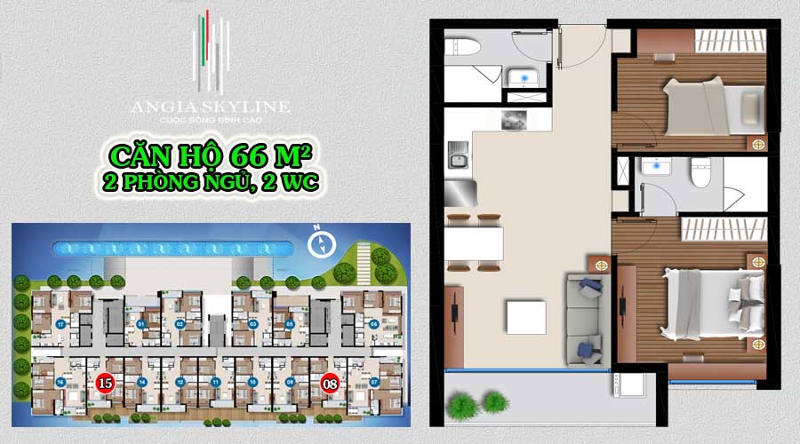 Thiết kế dự án căn hộ chung cư Skyline Quận 7 chủ đầu tư An Gia