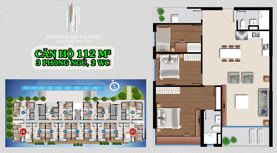 Thiết kế dự án căn hộ chung cư Skyline Quận 7 chủ đầu tư An Gia