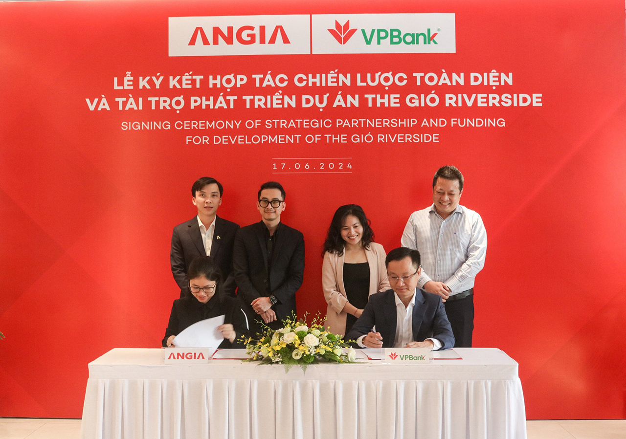 VPBank ký kết hợp tác toàn diện phát triển dự án The Gió Riverside Bình Dương với Tập đoàn An Gia